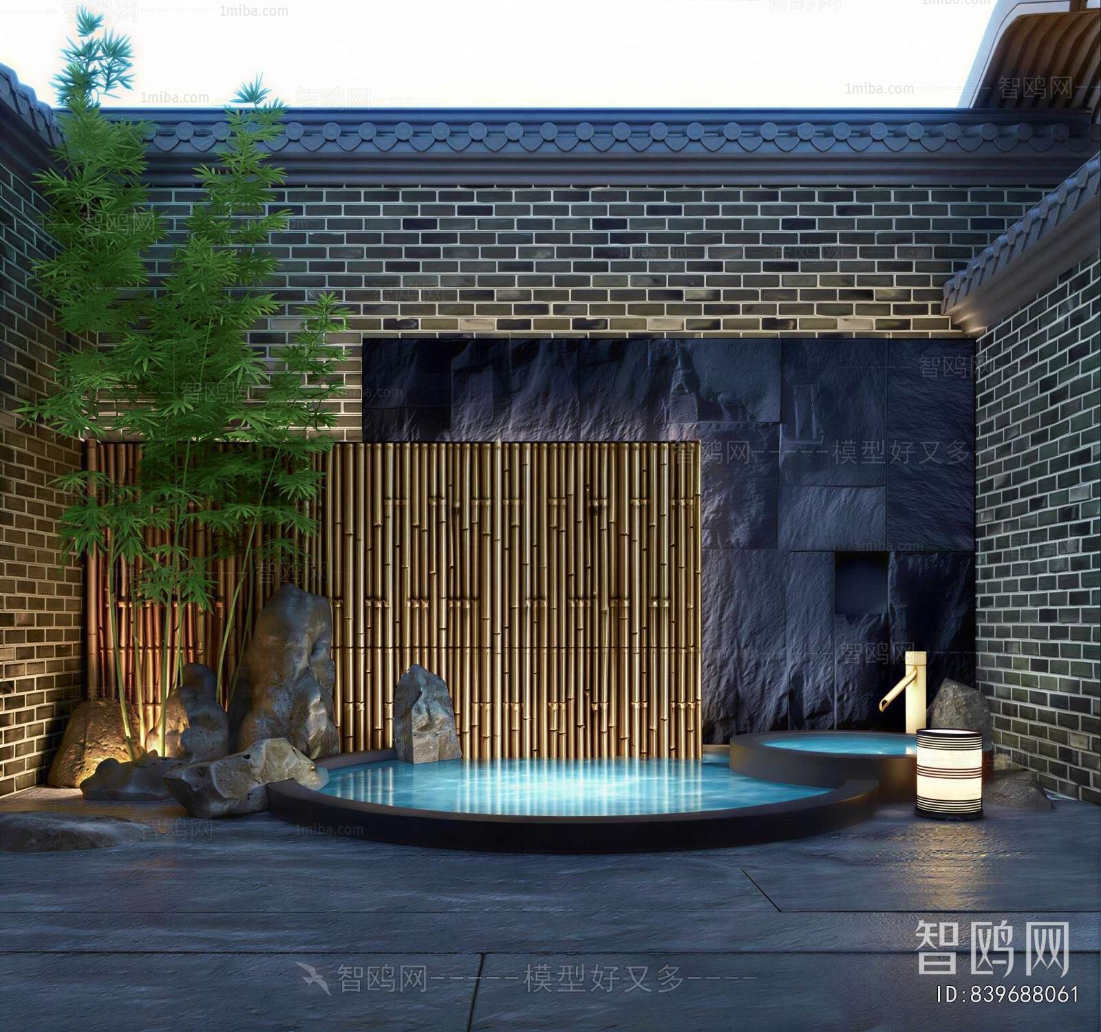 New Chinese Style Courtyard/landscape