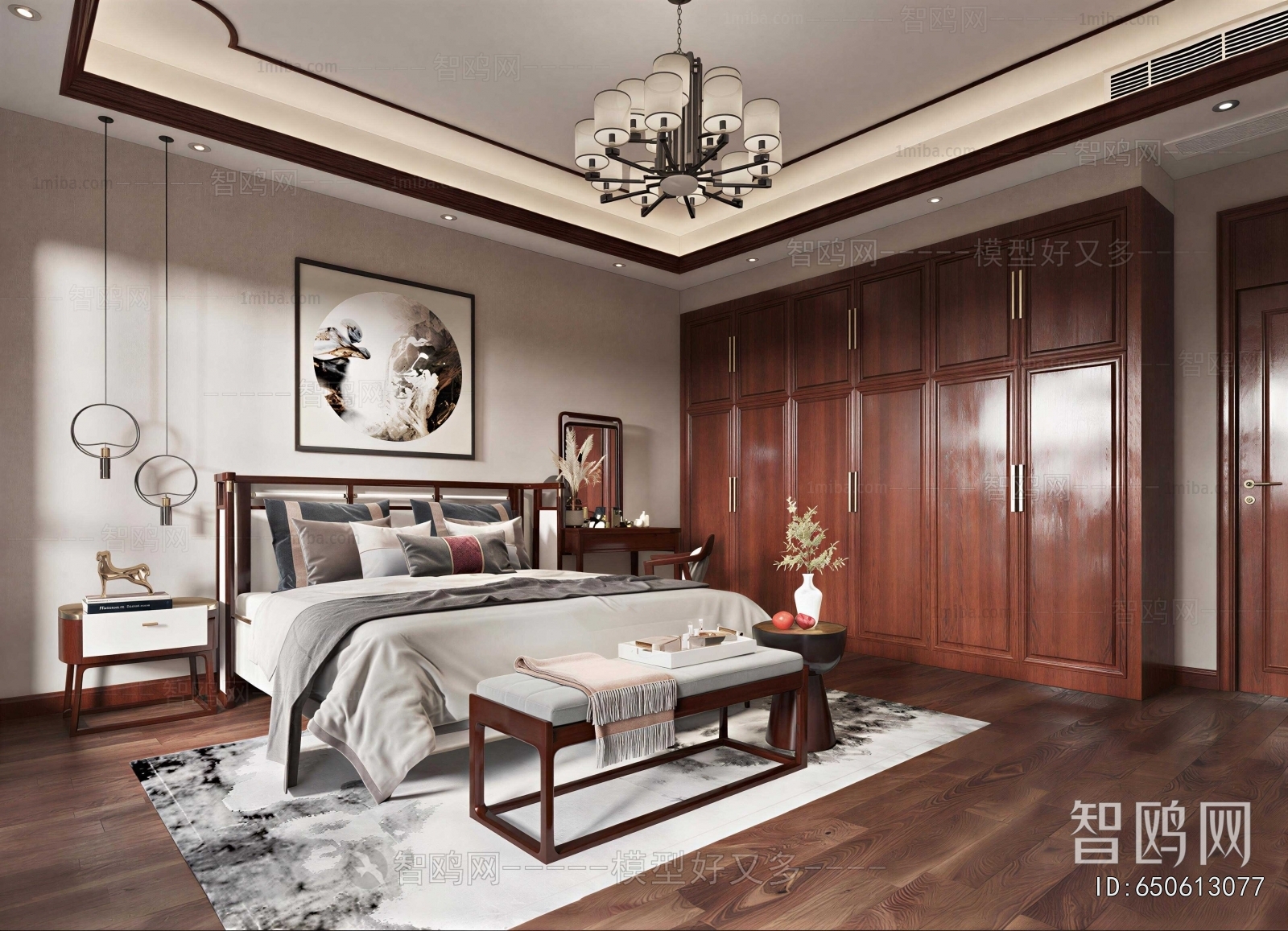 New Chinese Style Bedroom