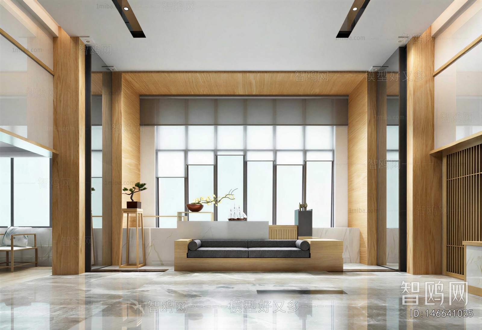 New Chinese Style Lobby Hall