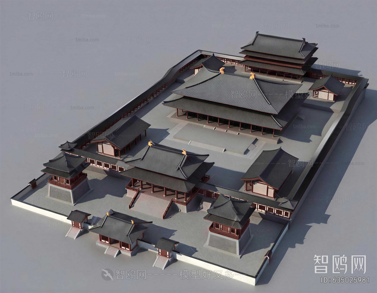 Chinese Style Architectural Bird's-eye View Planning