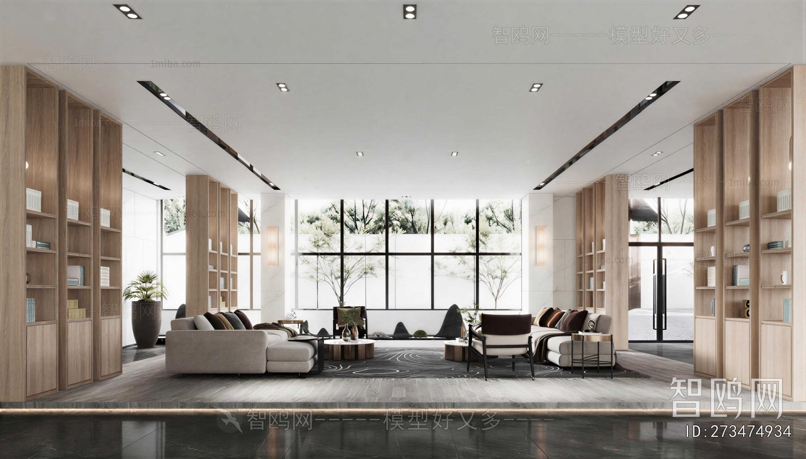 New Chinese Style Lobby Hall