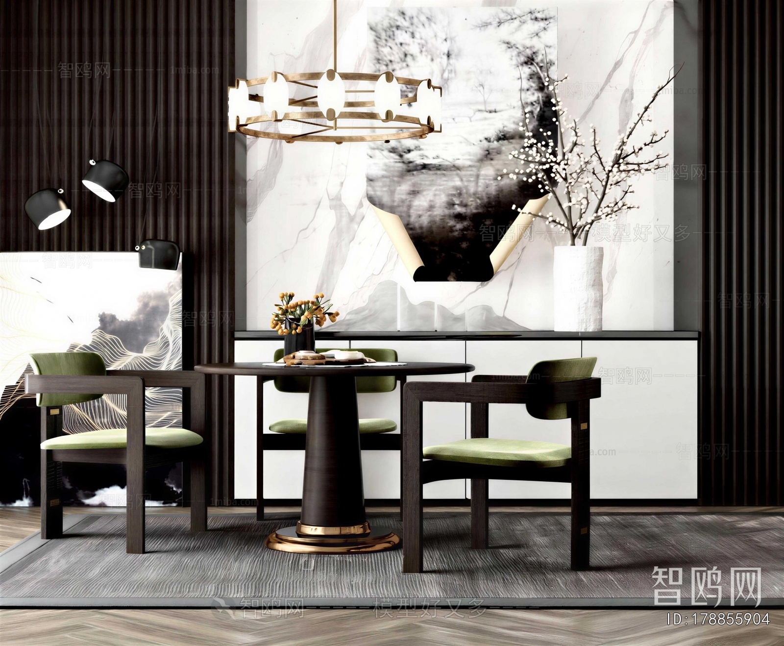 New Chinese Style Dining Table And Chairs