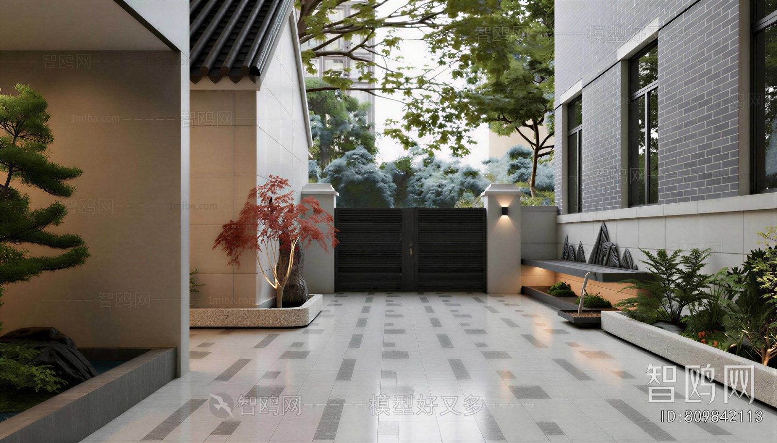 Modern Courtyard/landscape