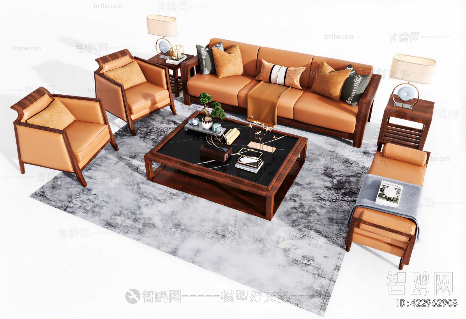 New Chinese Style Sofa Combination