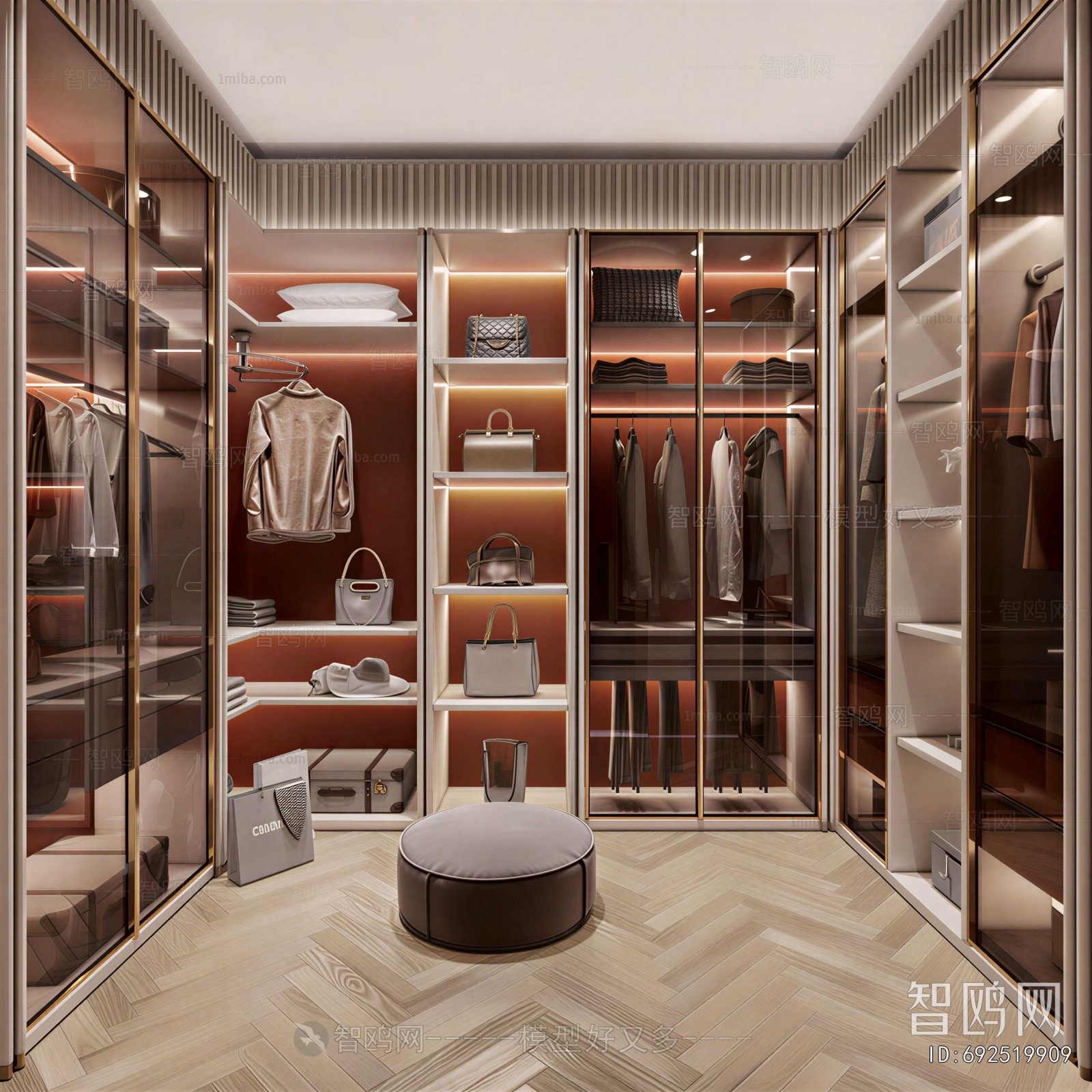 Modern Clothes Storage Area