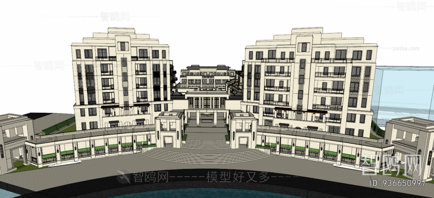Simple European Style Residential Building