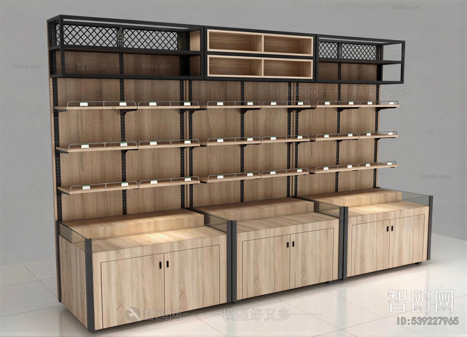 Industrial Style Supermarket Shelf