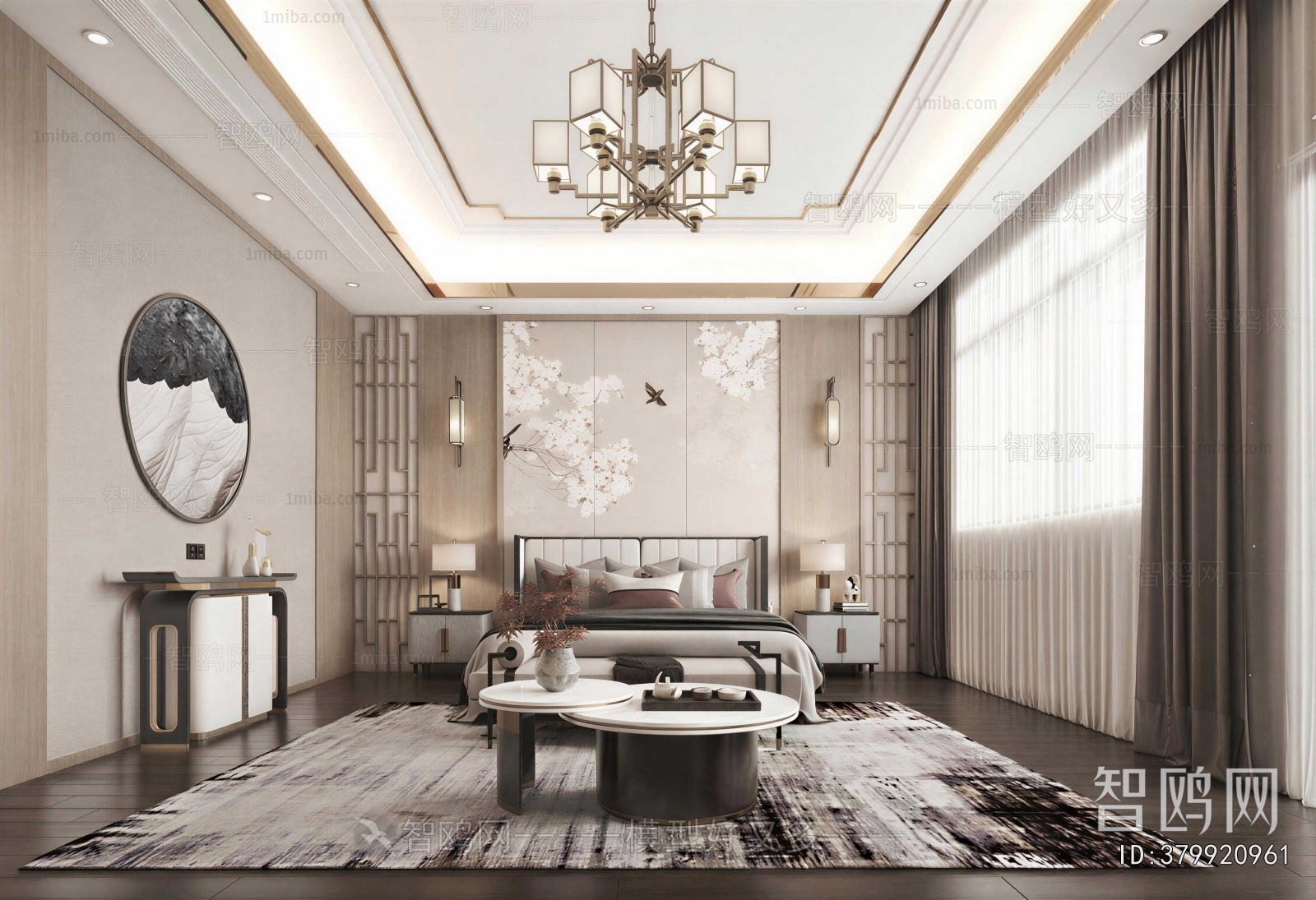 New Chinese Style Bedroom