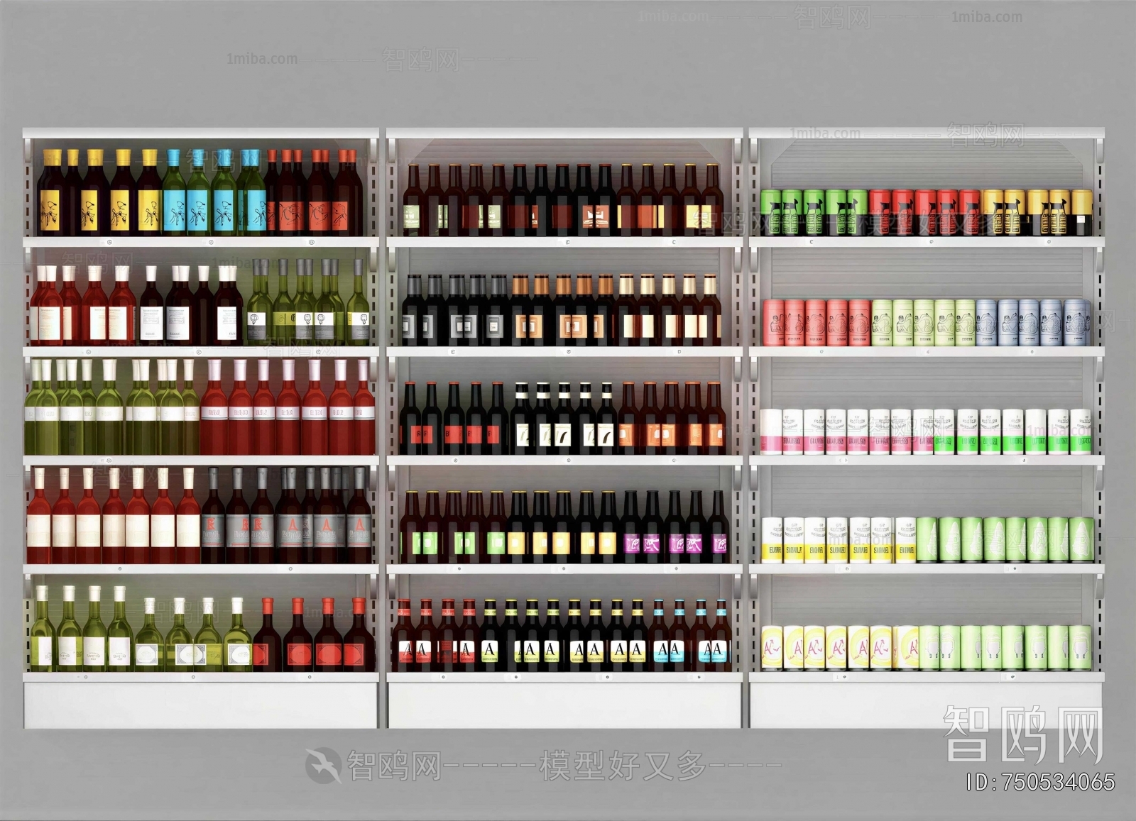 Modern Supermarket Shelf
