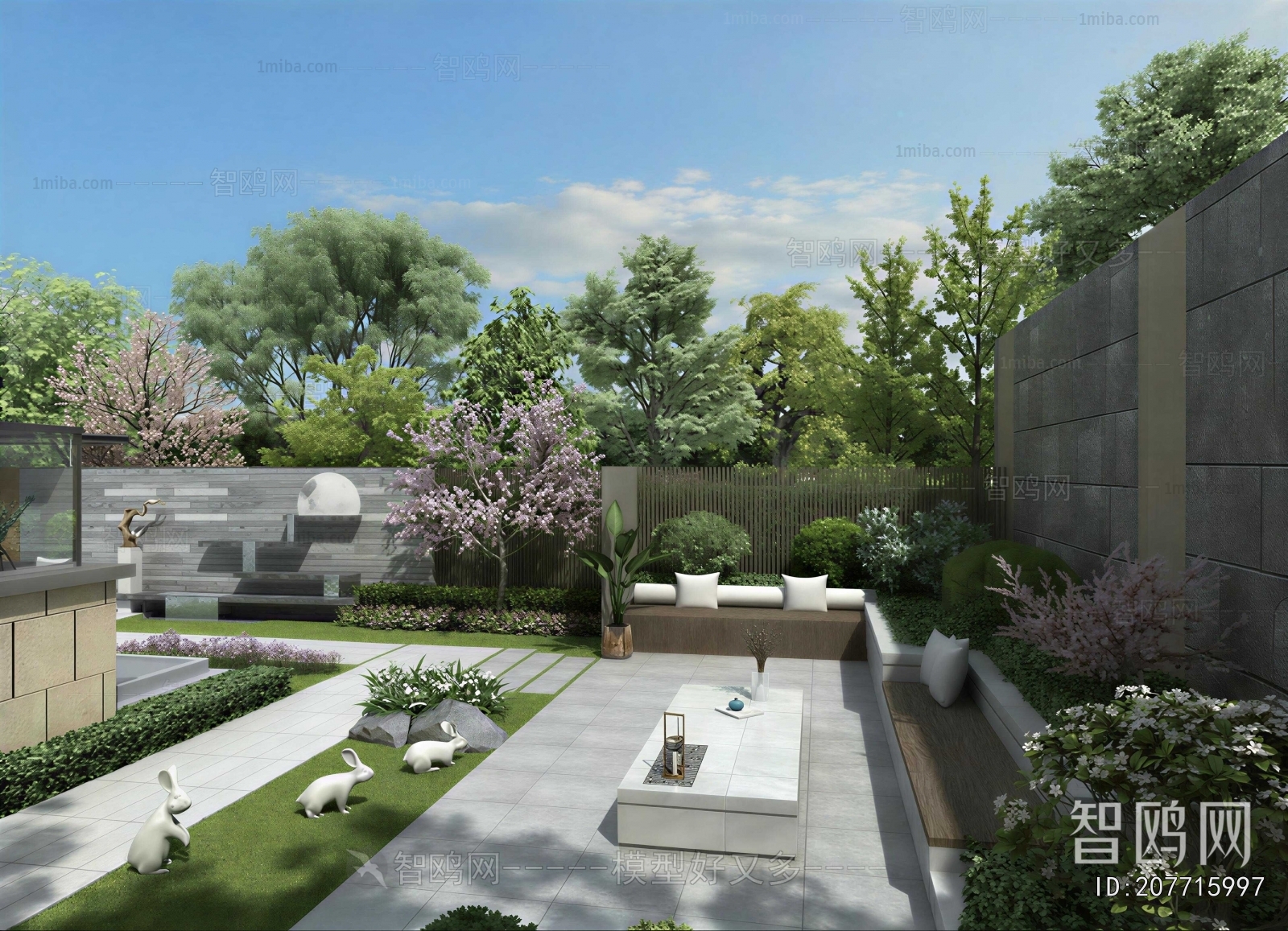 New Chinese Style Courtyard/landscape
