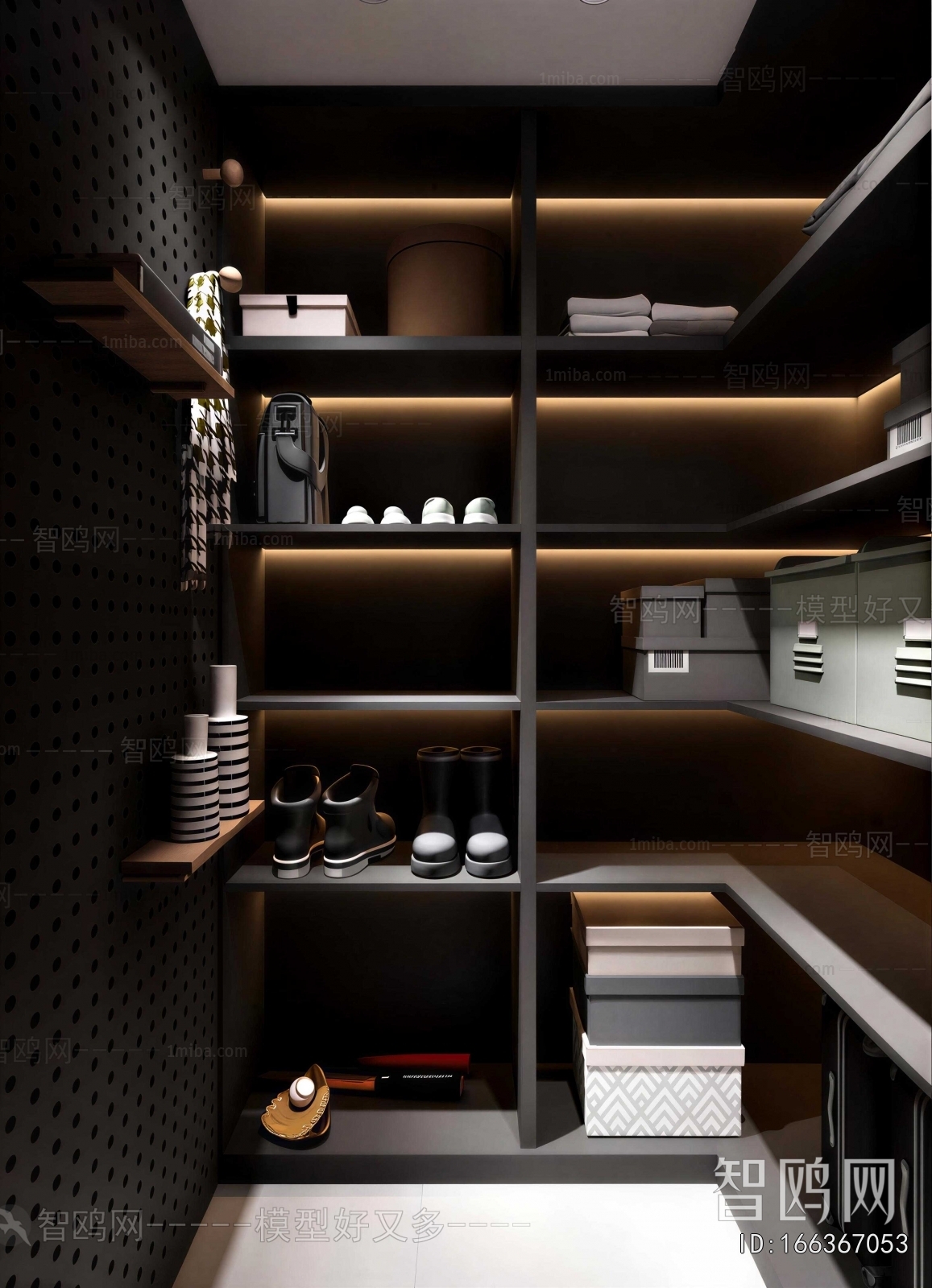 Modern Clothes Storage Area