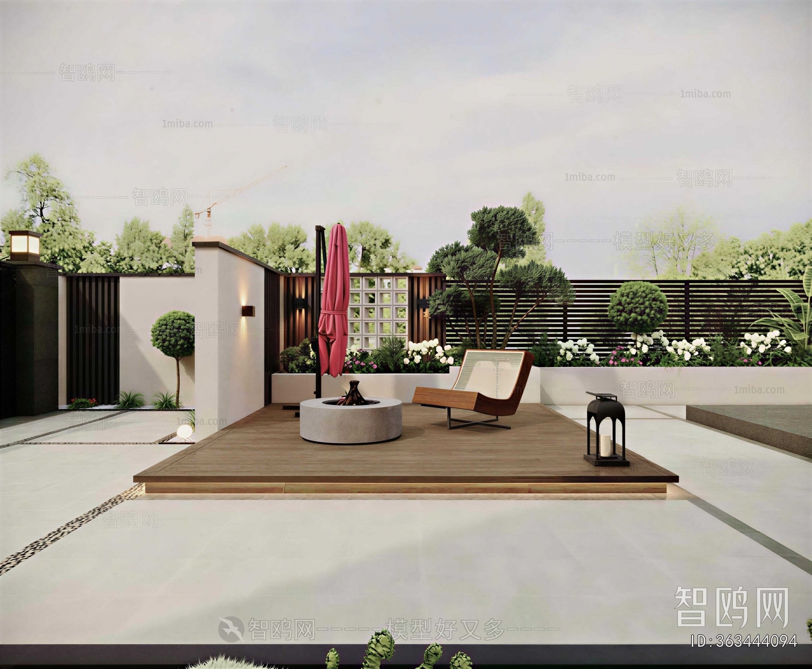 Modern Courtyard/landscape