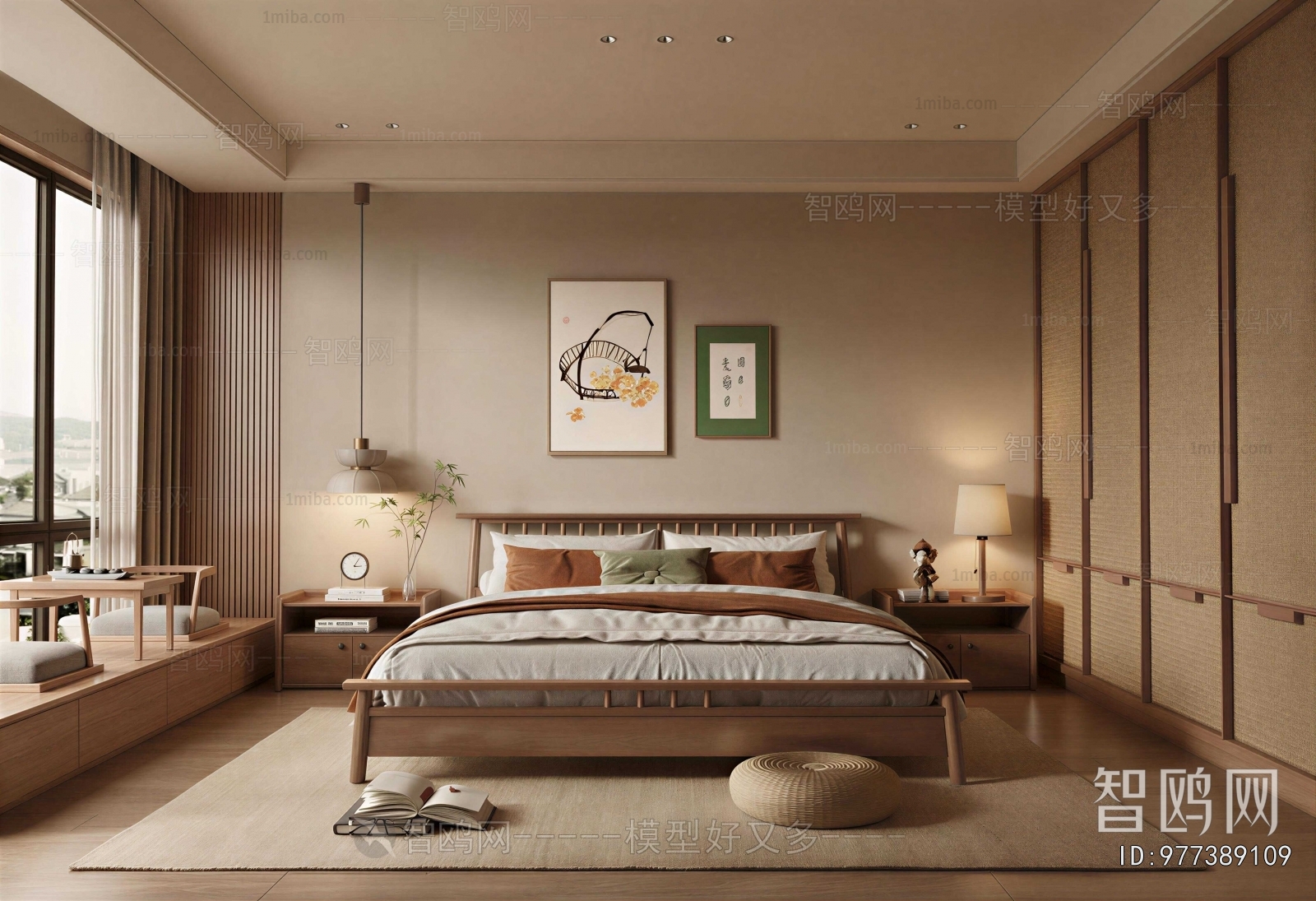 New Chinese Style Bedroom