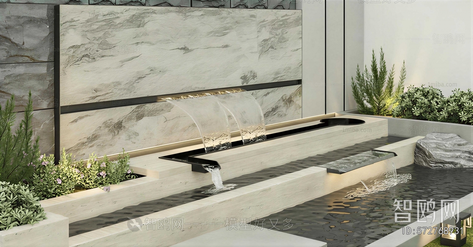 Modern Rockery Waterscape