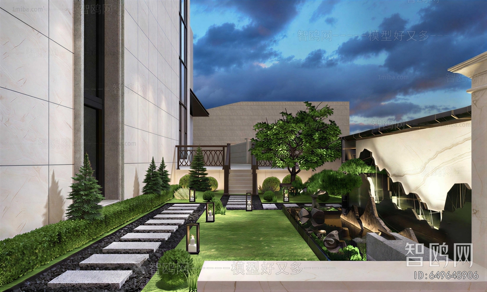 New Chinese Style Courtyard/landscape