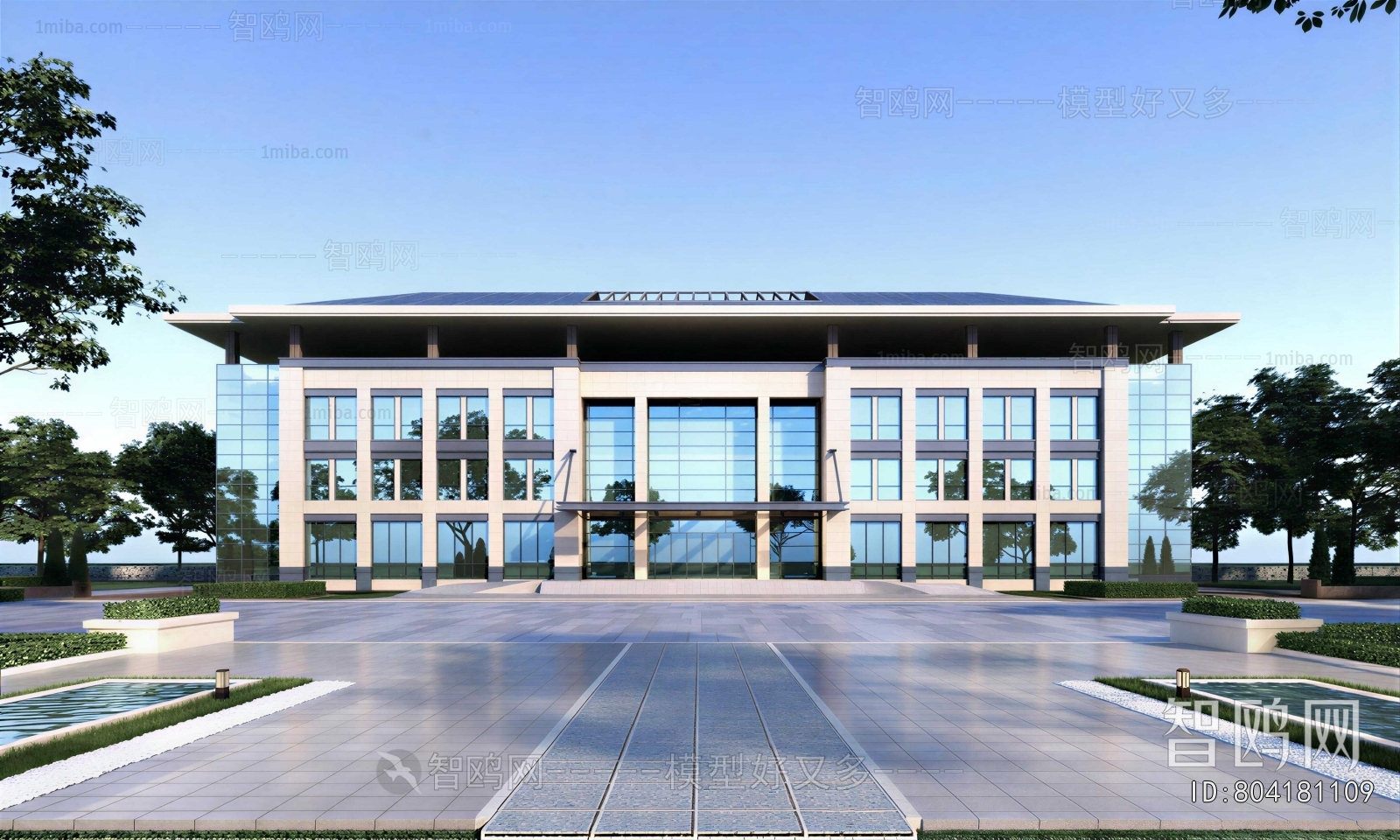 New Chinese Style Building Appearance