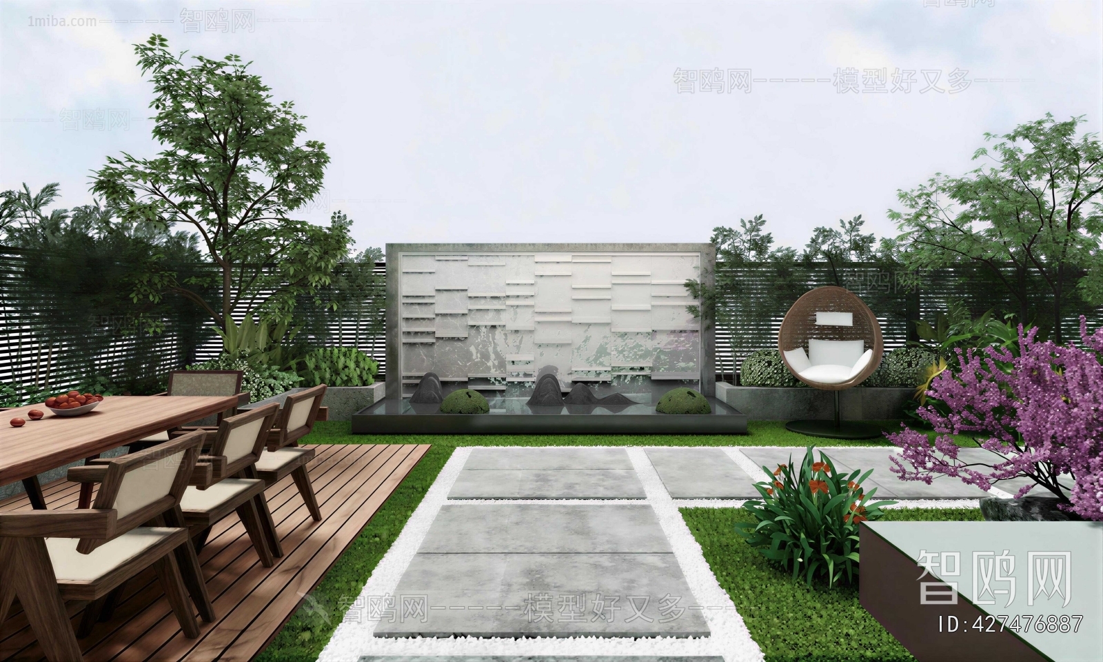 New Chinese Style Courtyard/landscape