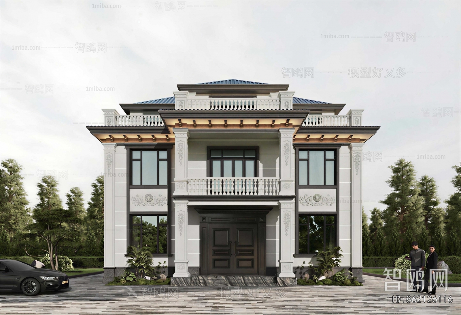 New Chinese Style Villa Appearance