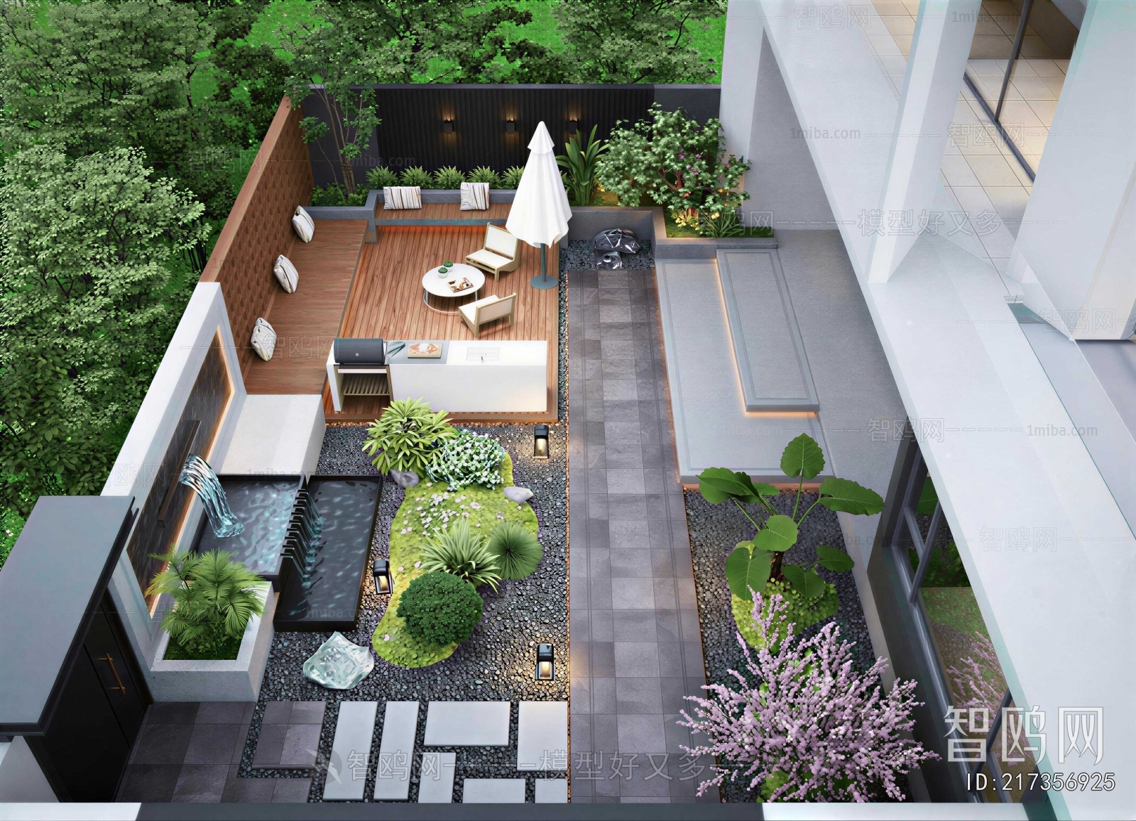 Modern Courtyard/landscape
