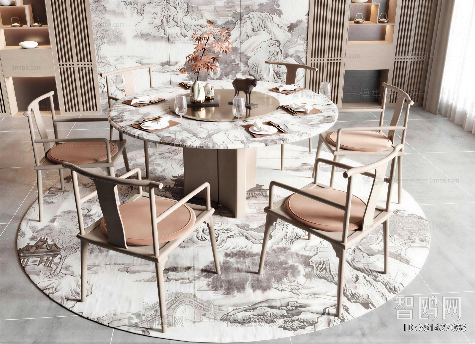 New Chinese Style Dining Table And Chairs