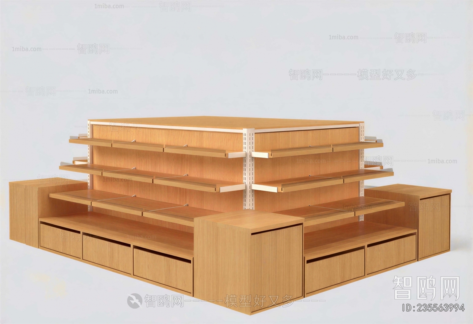 Modern Supermarket Shelf