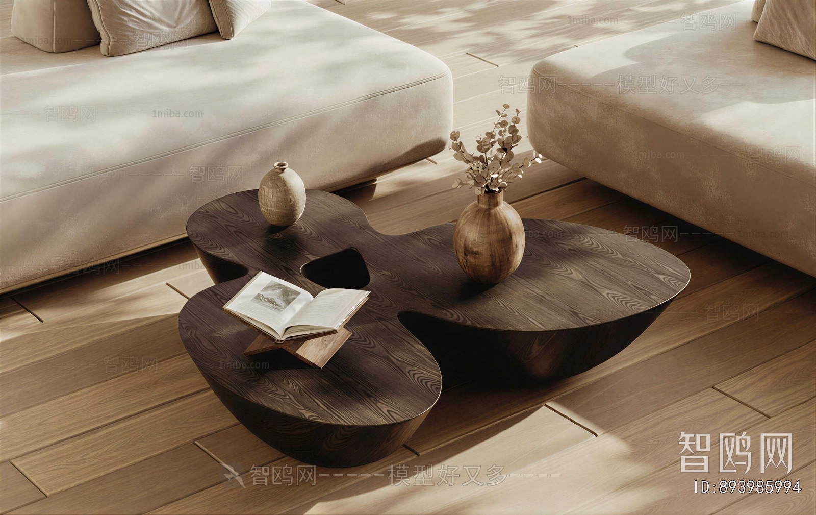 Wabi-sabi Style Coffee Table