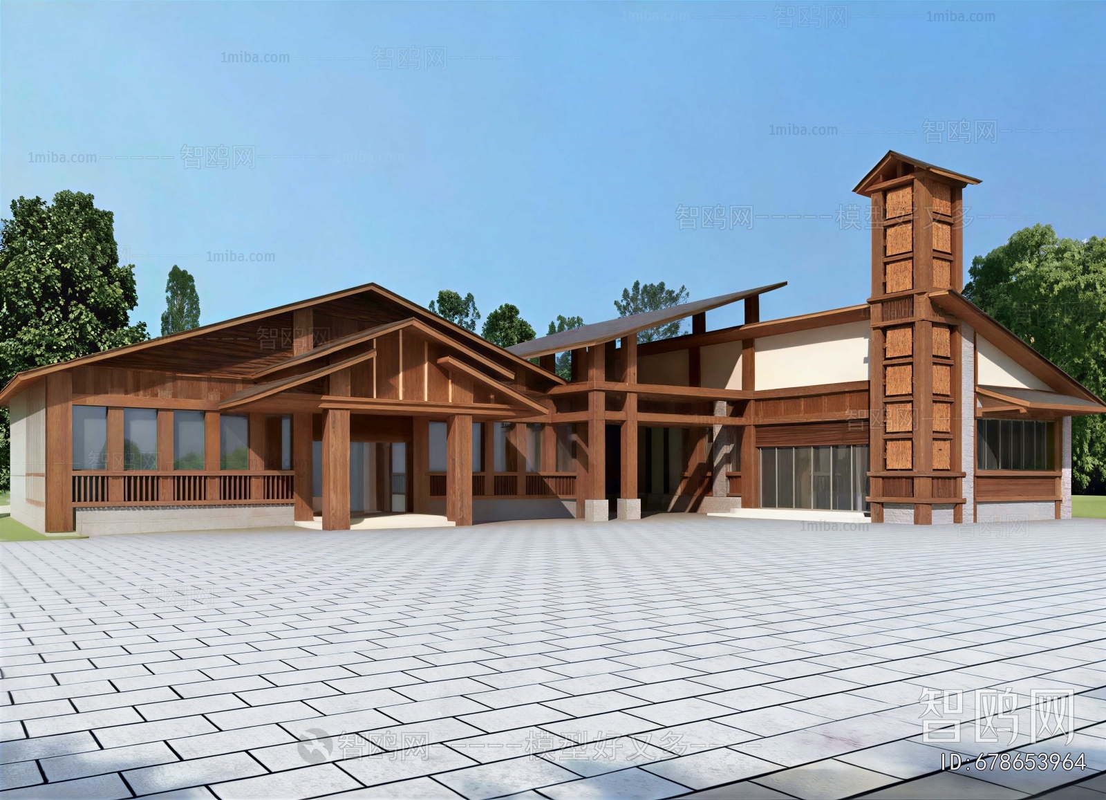 New Chinese Style Building Appearance