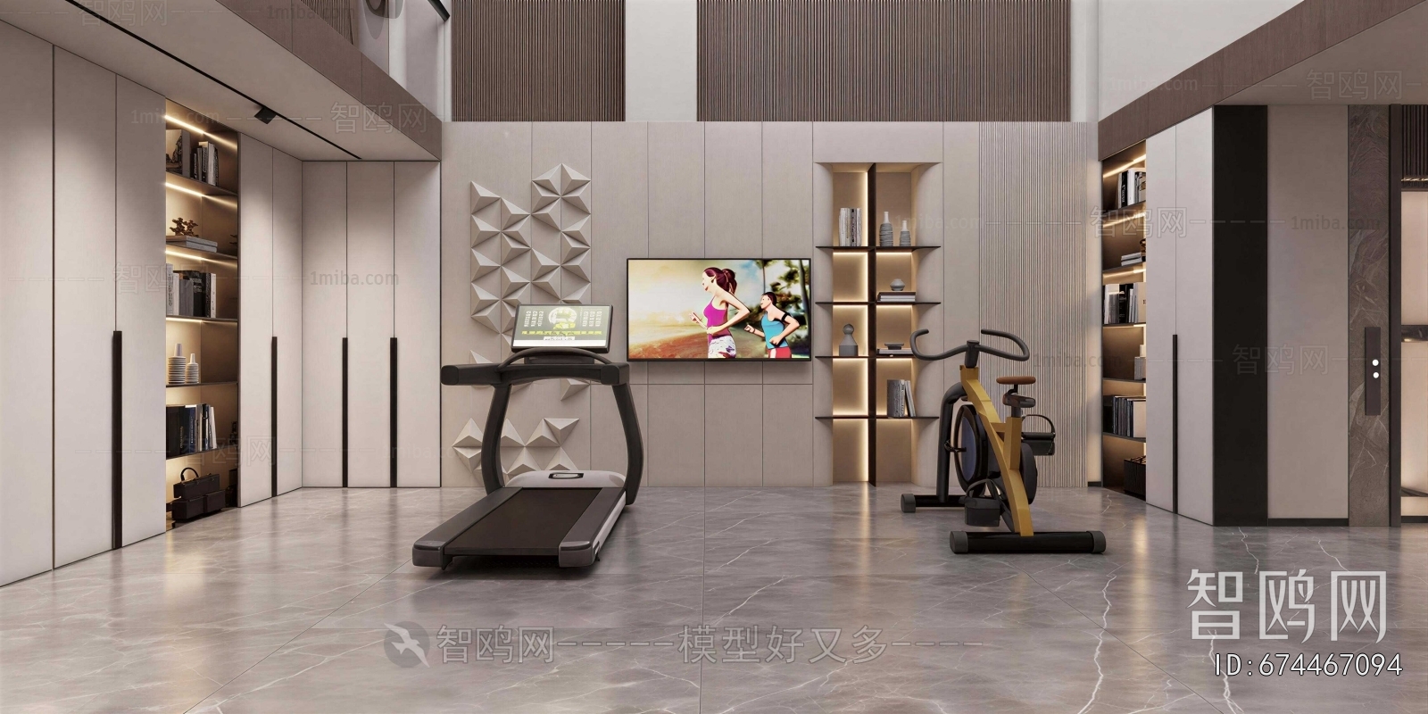 Modern Home Fitness Room