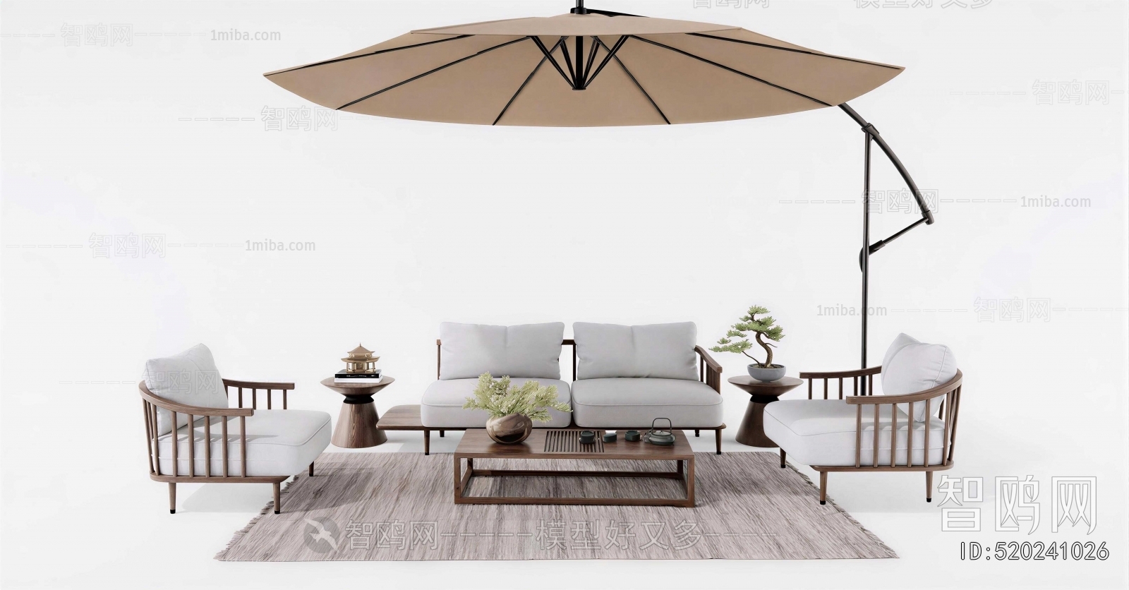 New Chinese Style Outdoor Sofa