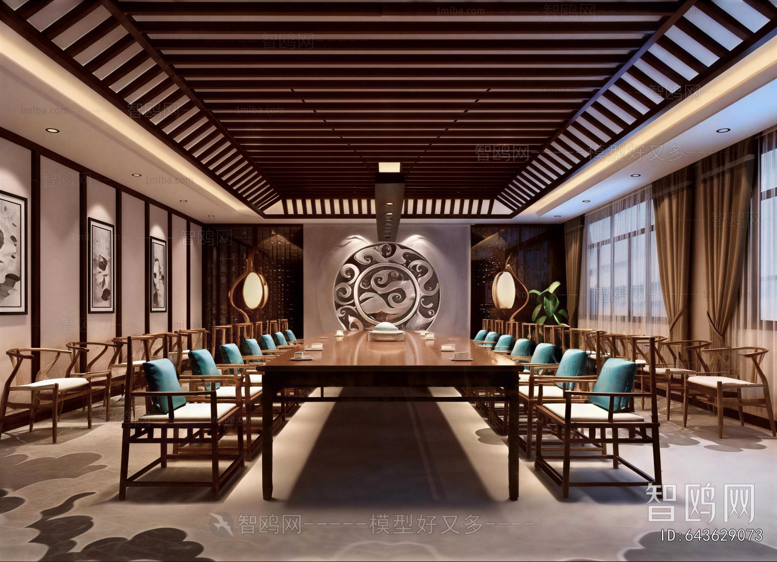 New Chinese Style Meeting Room