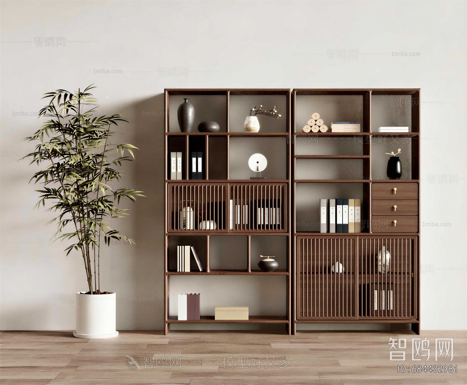 New Chinese Style Bookcase