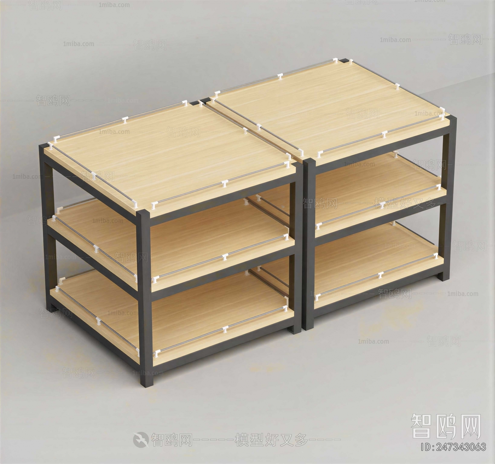 Modern Supermarket Shelf