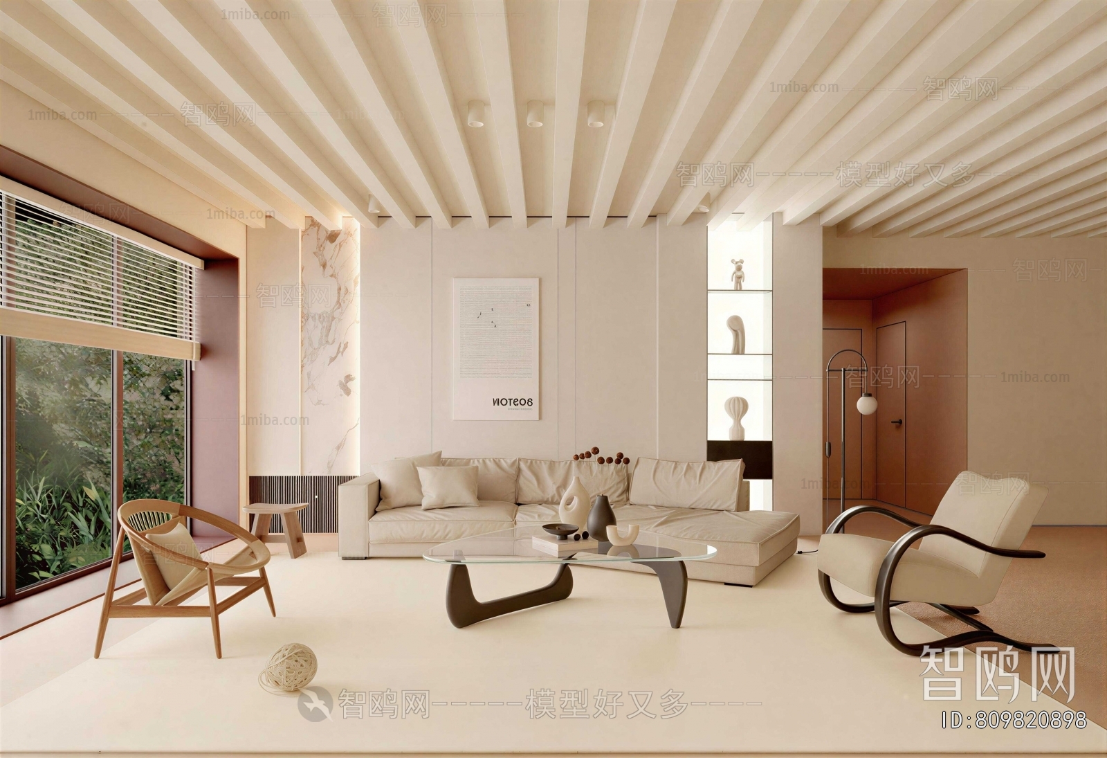 Wabi-sabi Style A Living Room