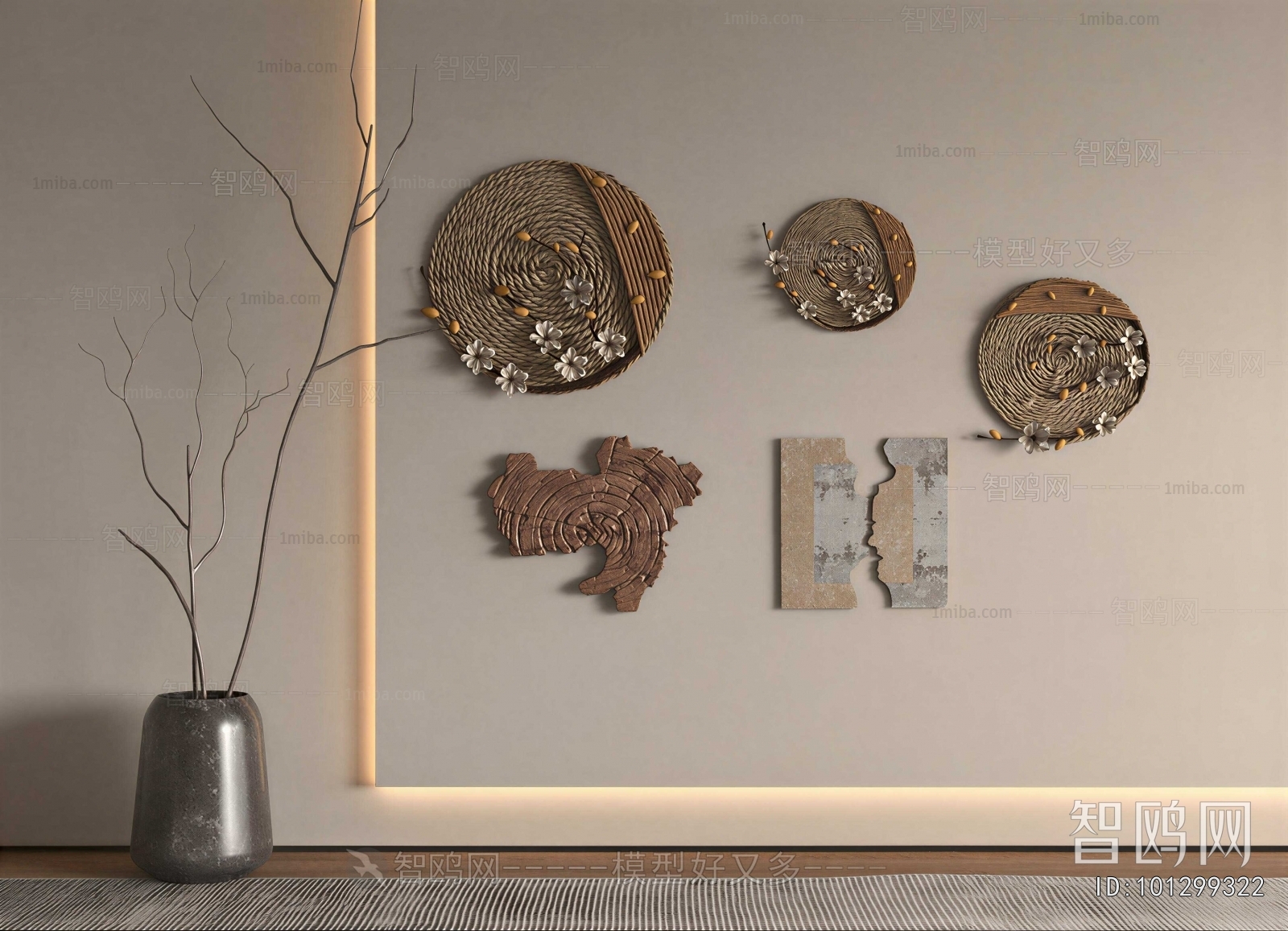 Wabi-sabi Style Wall Decoration