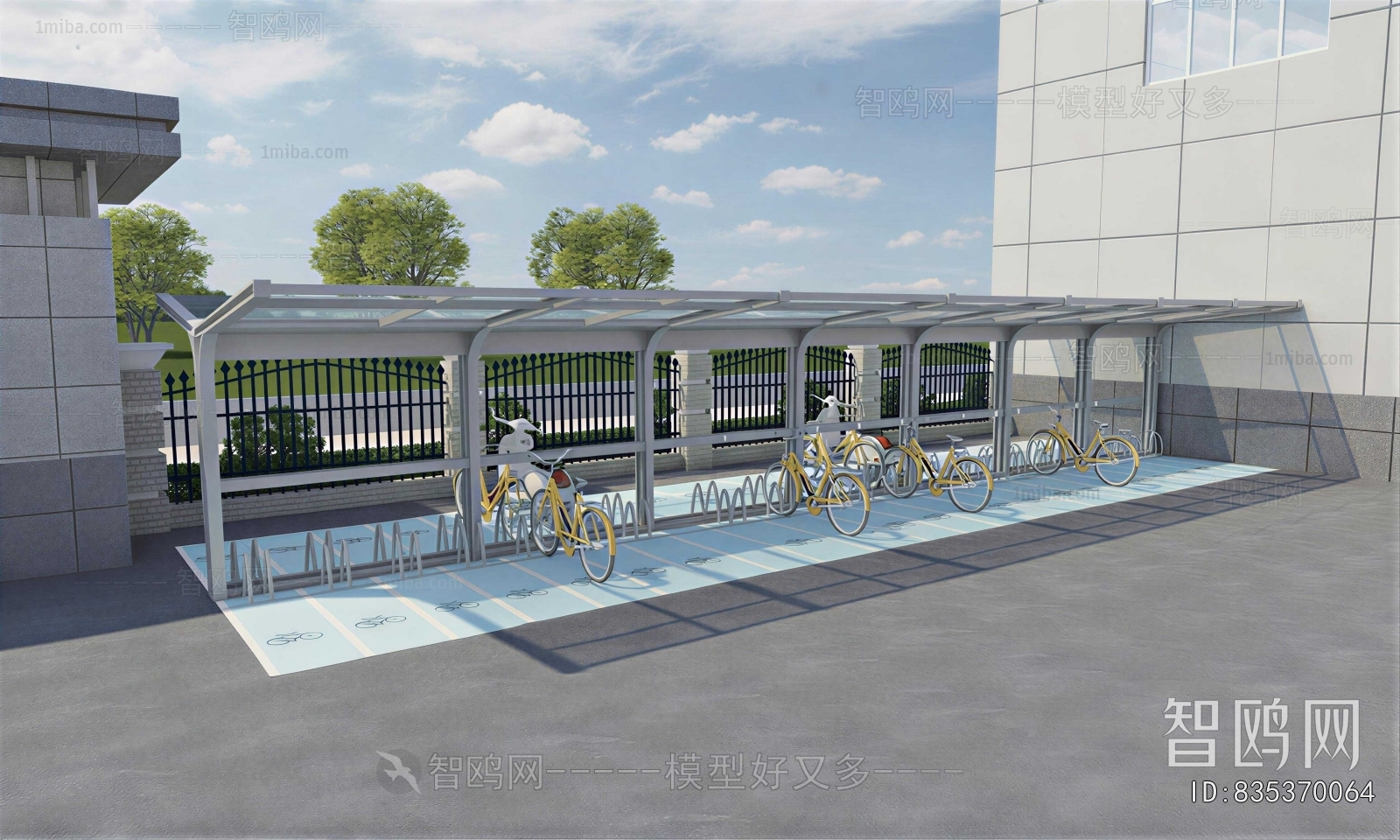 Modern Outdoor Parking Lot