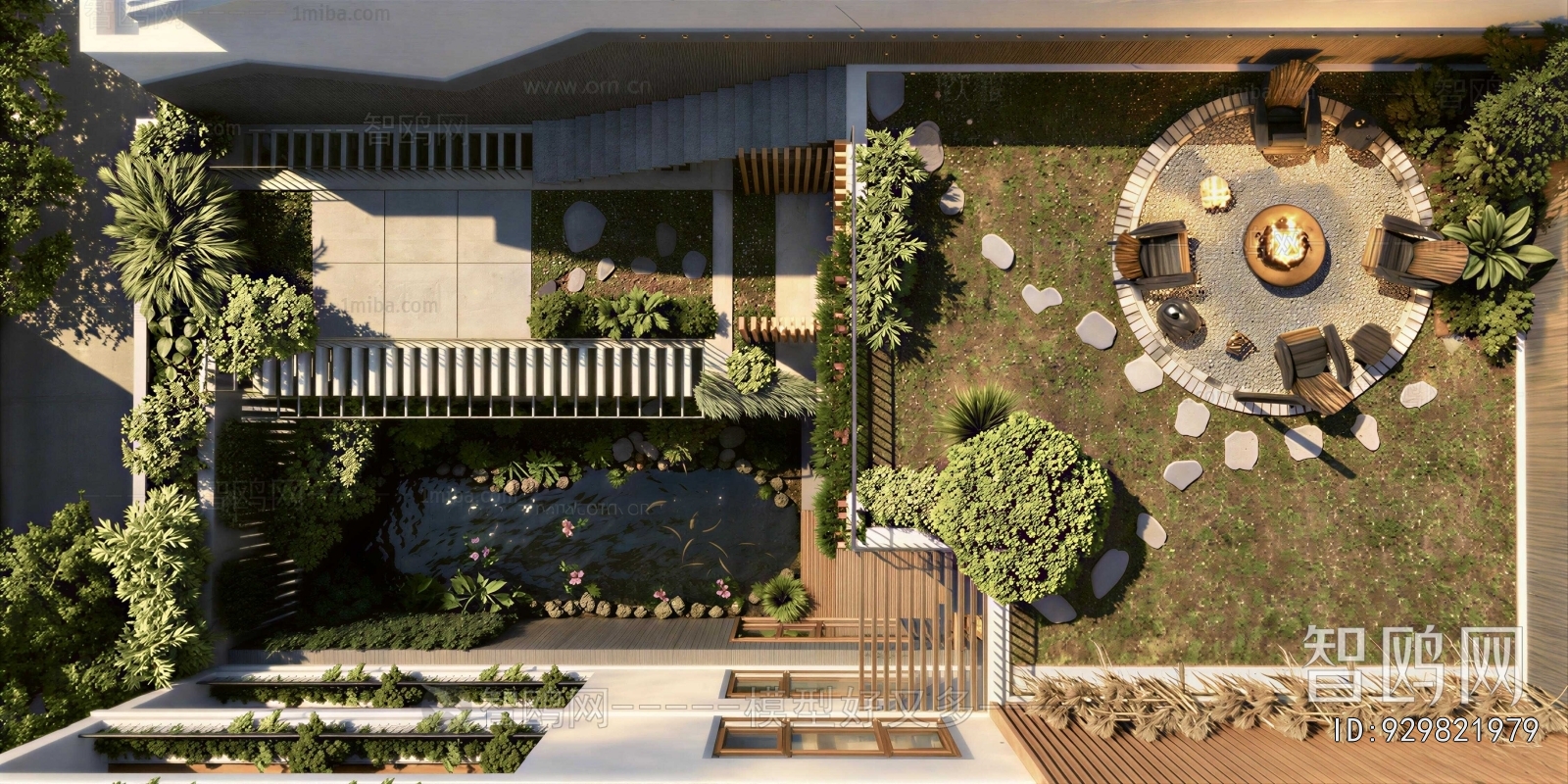Modern Courtyard/landscape