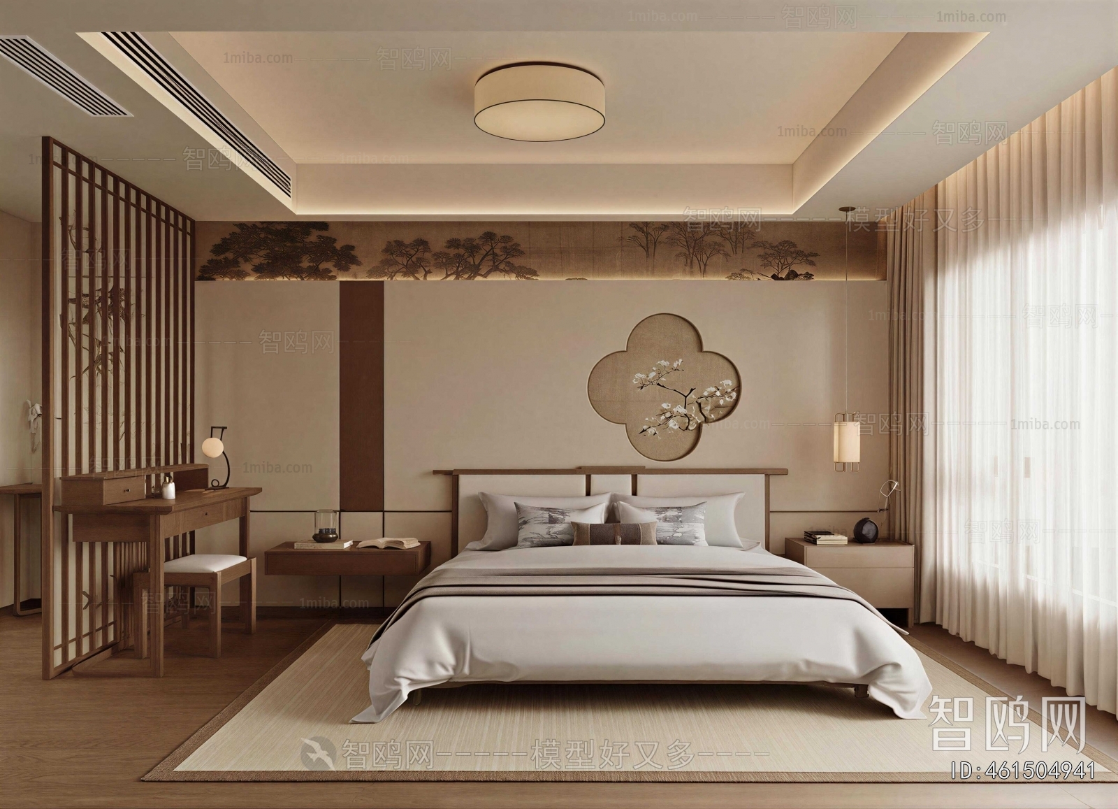 New Chinese Style Bedroom
