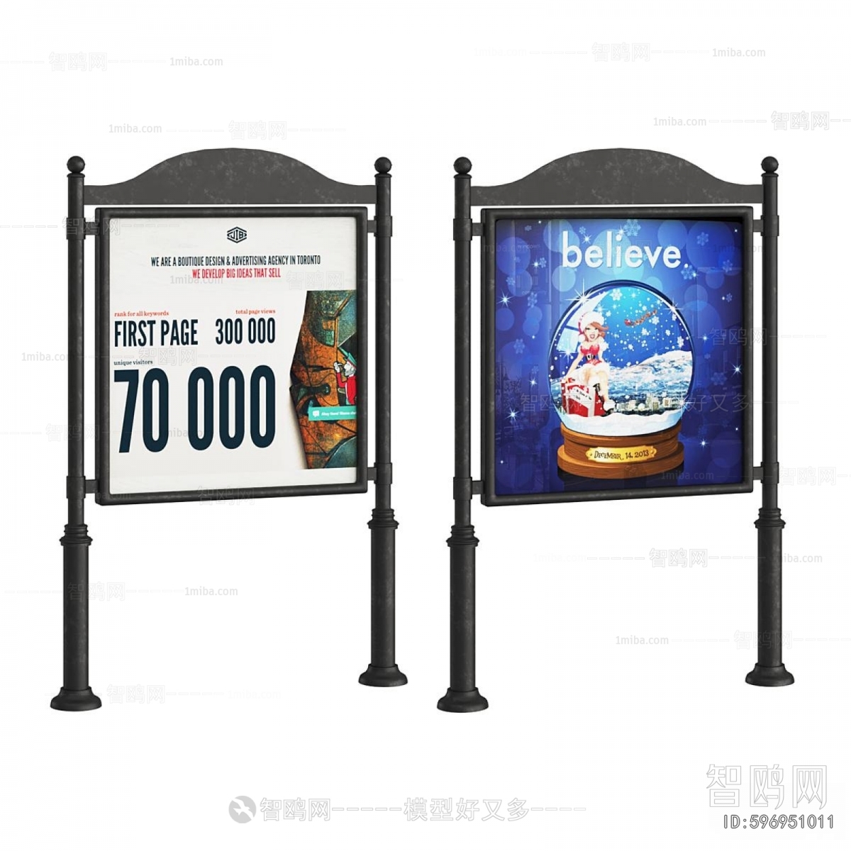 Modern Guide Board/bulletin Board