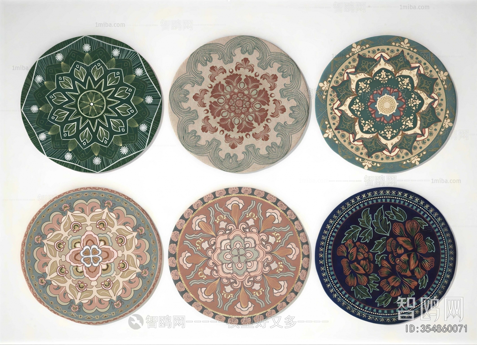European Style Circular Carpet