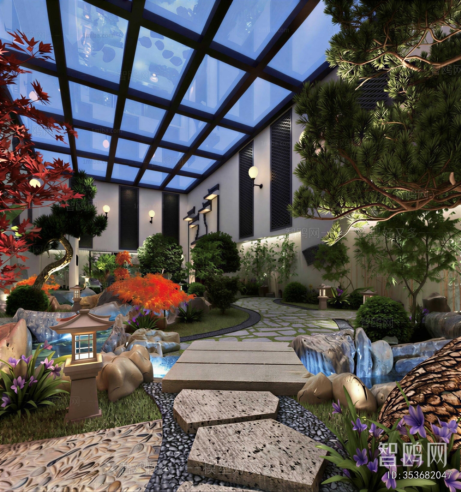 New Chinese Style Courtyard/landscape