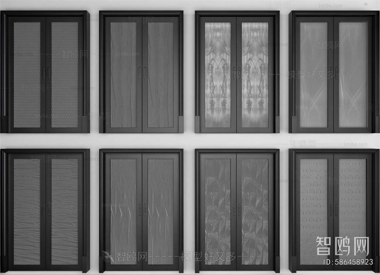 New Chinese Style Double Door