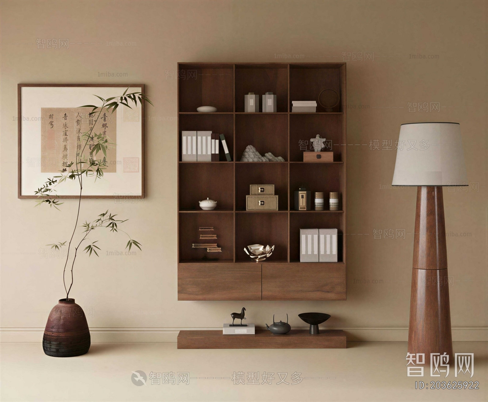 New Chinese Style Decorative Cabinet