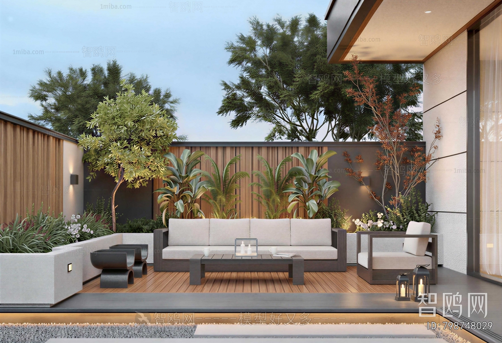 Modern Courtyard/landscape