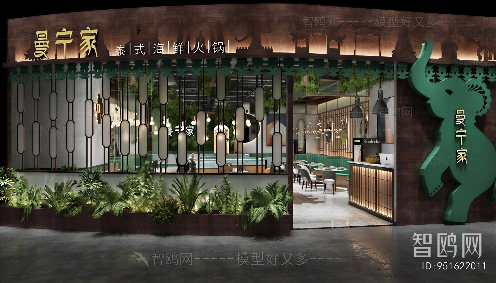 Southeast Asian Style Facade Element