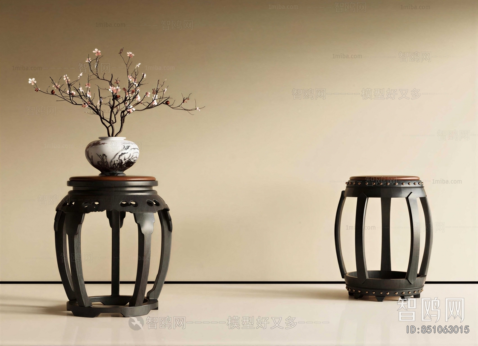 New Chinese Style Flower Shelf