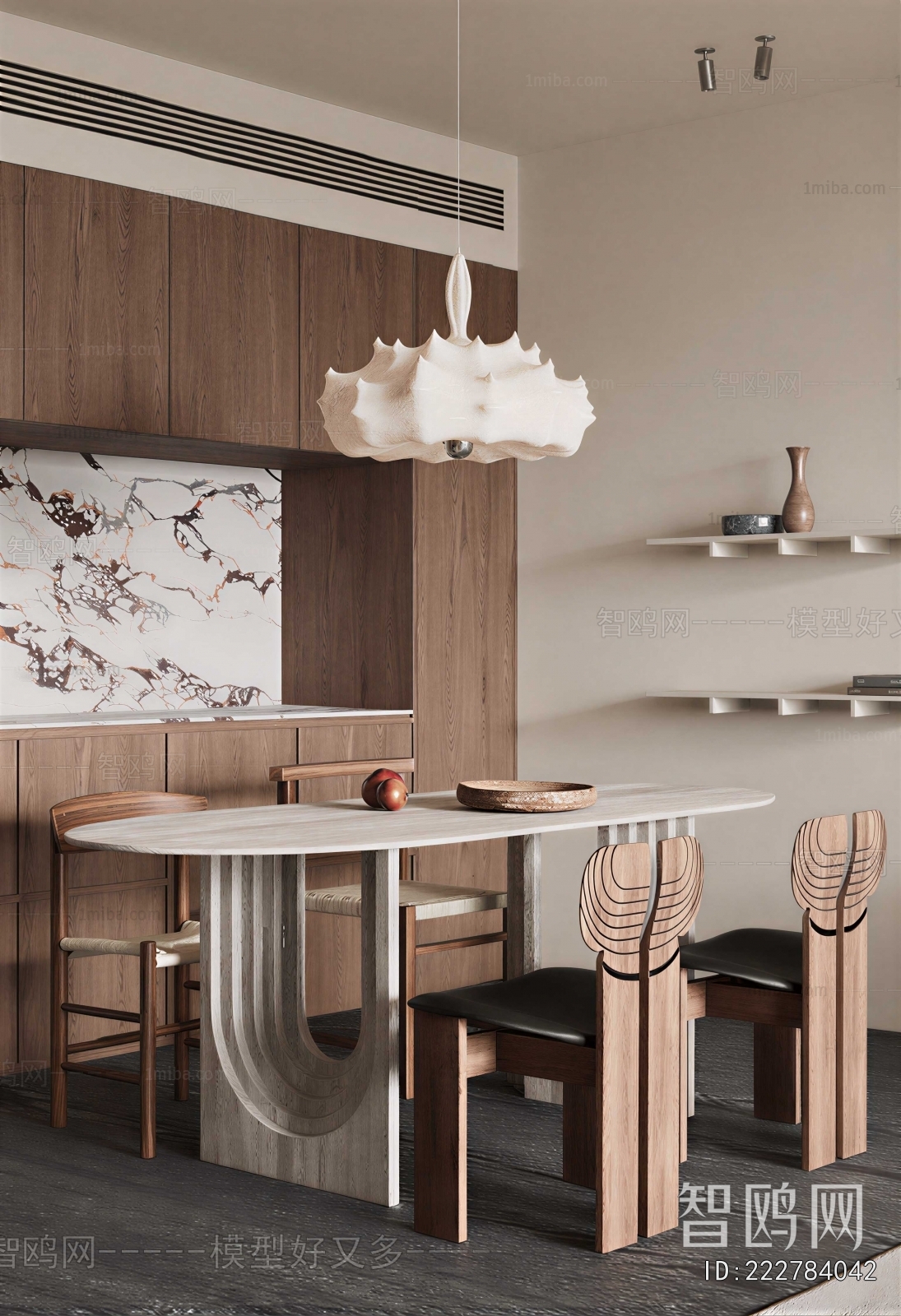 Wabi-sabi Style Dining Room