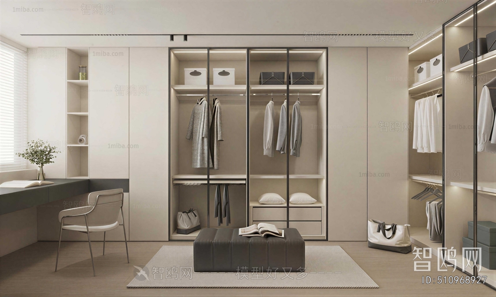 Modern Clothes Storage Area