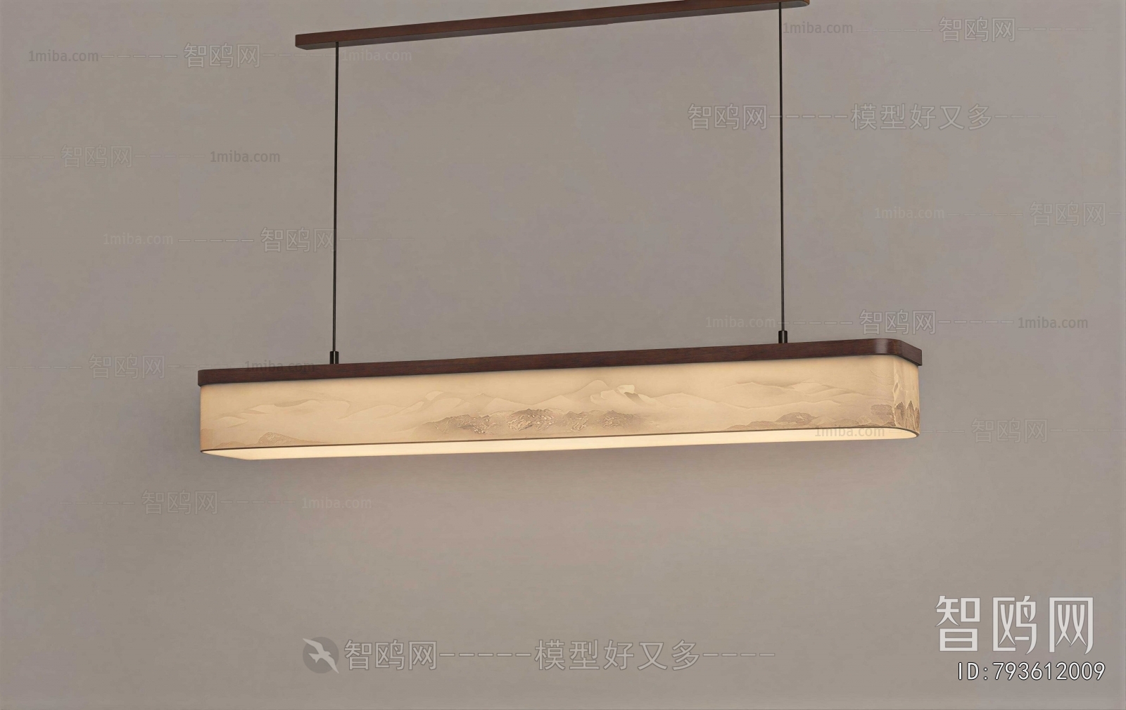 New Chinese Style Long Chandelier