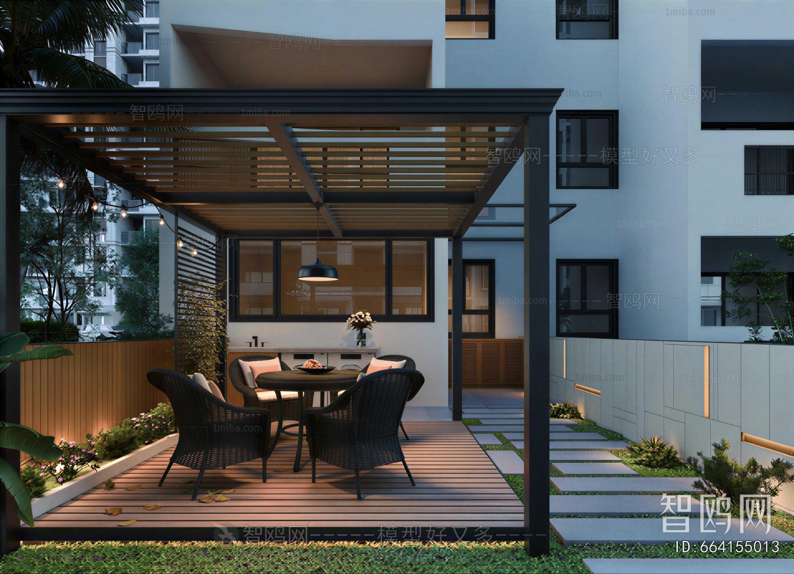Modern Courtyard/landscape
