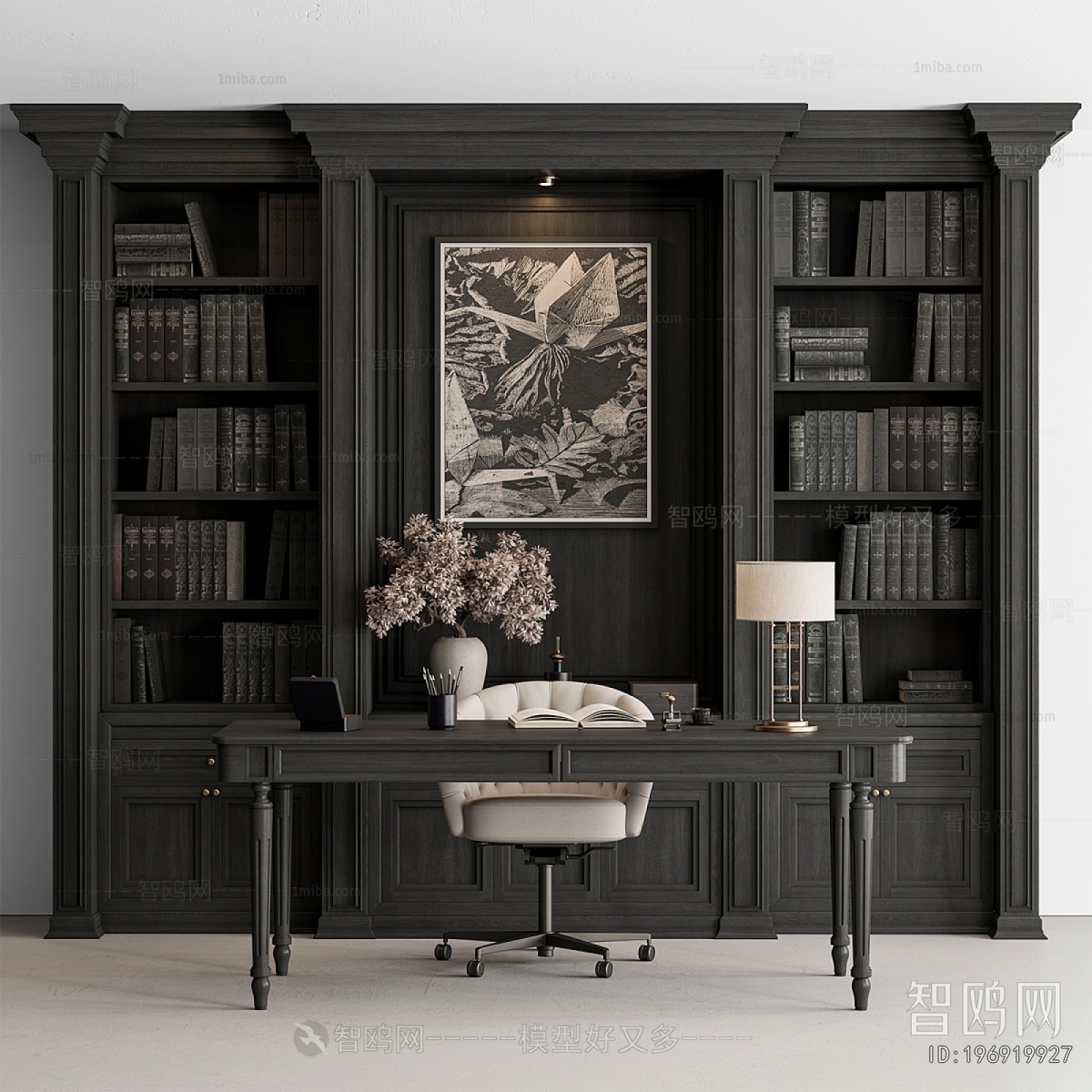 American Style Office Desk And Chair
